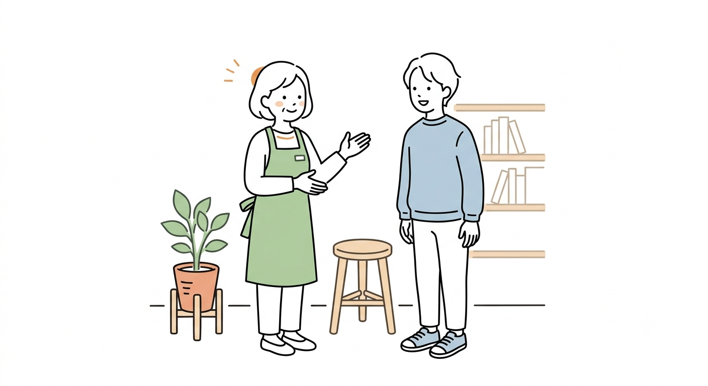 スキルがなくても参加できる様子のイラスト