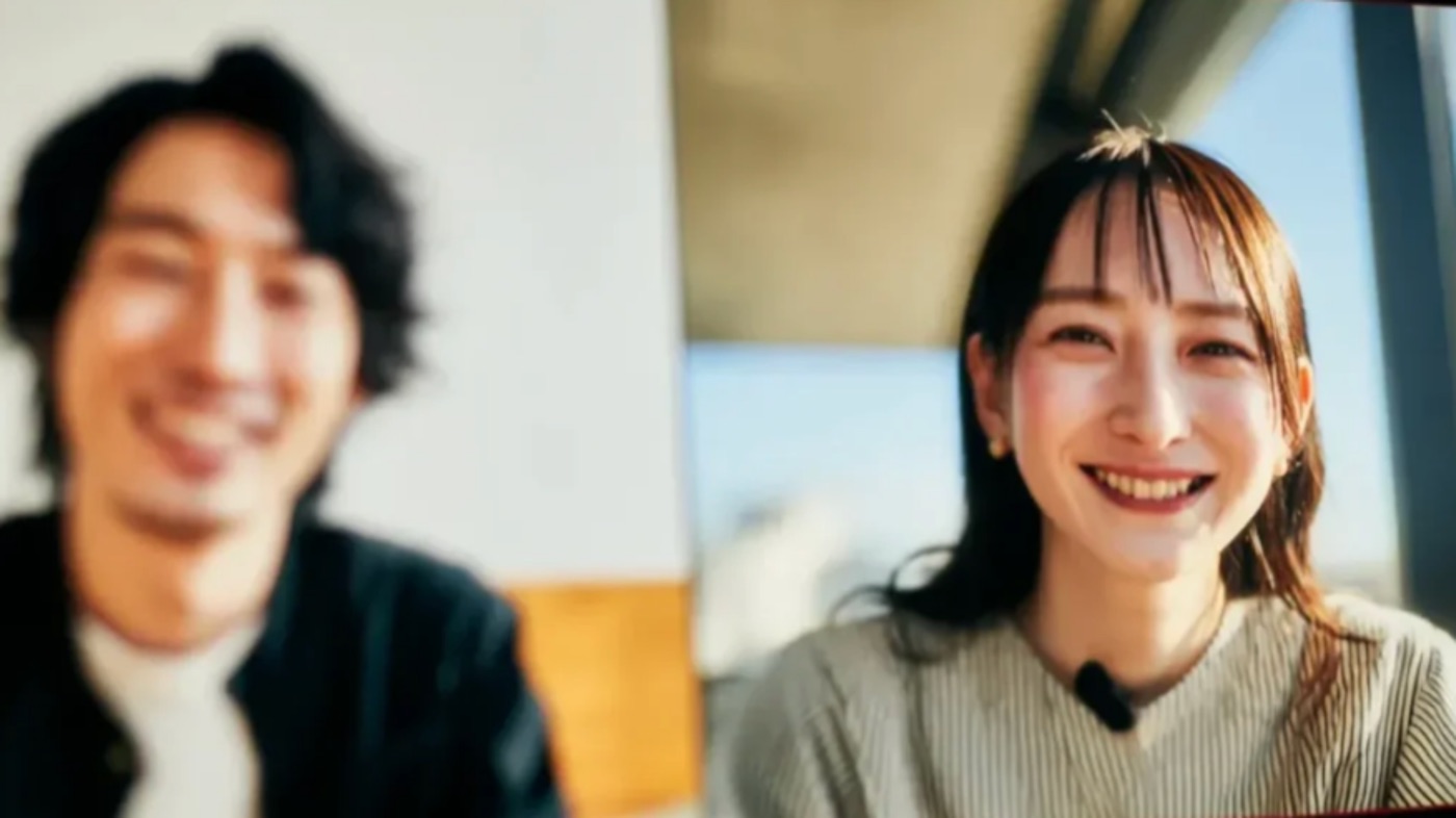 オンラインで会員同士が1対1で話している様子